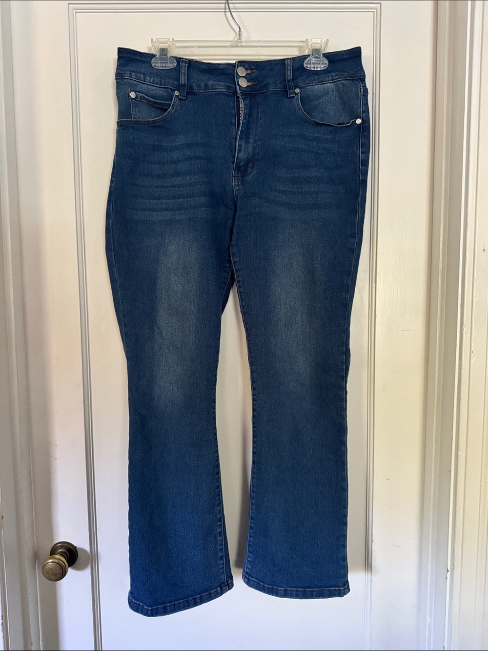 Tahari Dark Blue Boot Cut Jeans